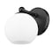 Z-Lite Neoma Wall Sconce, 1-Light, 5.25 In.W x 6.75 In.L x 6.75 In.H, Matte Black/Opal Etched 1100-1S-MB - alternate 8